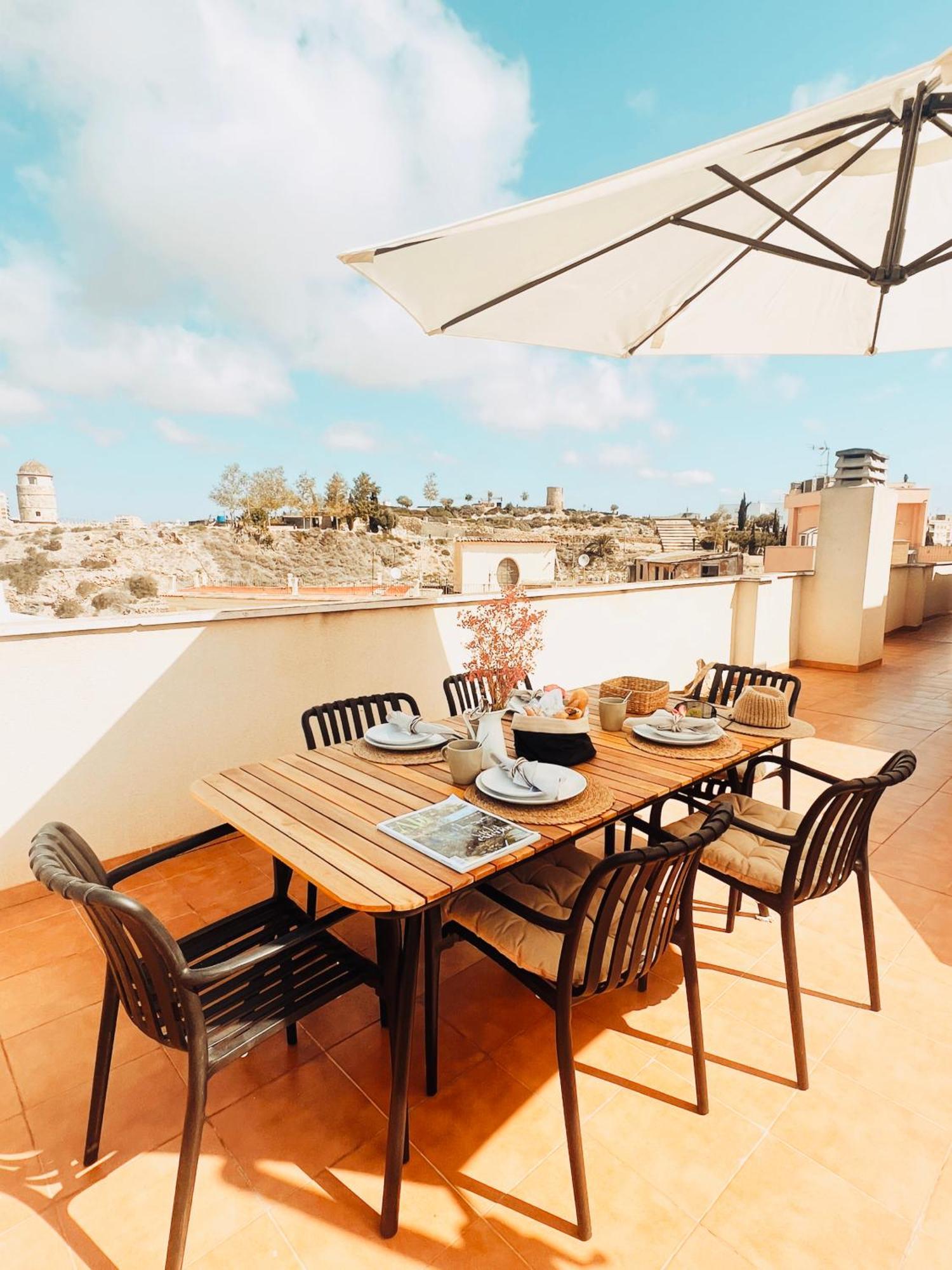 카르타헤나 Casa Jara- With A Private Terrace 360 Views In Old Town - Free Parking 아파트 외부 사진
